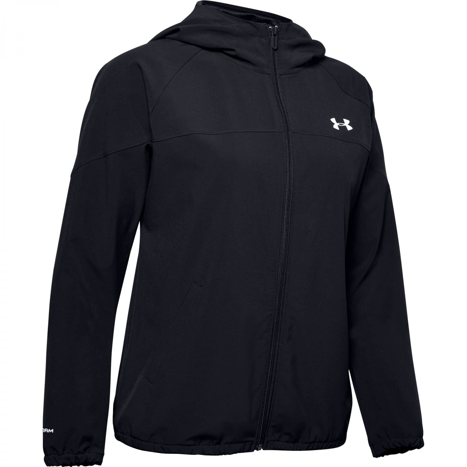 Under Armour Damen Woven Hooded Jacket Reißverschluss, Sweatshirt