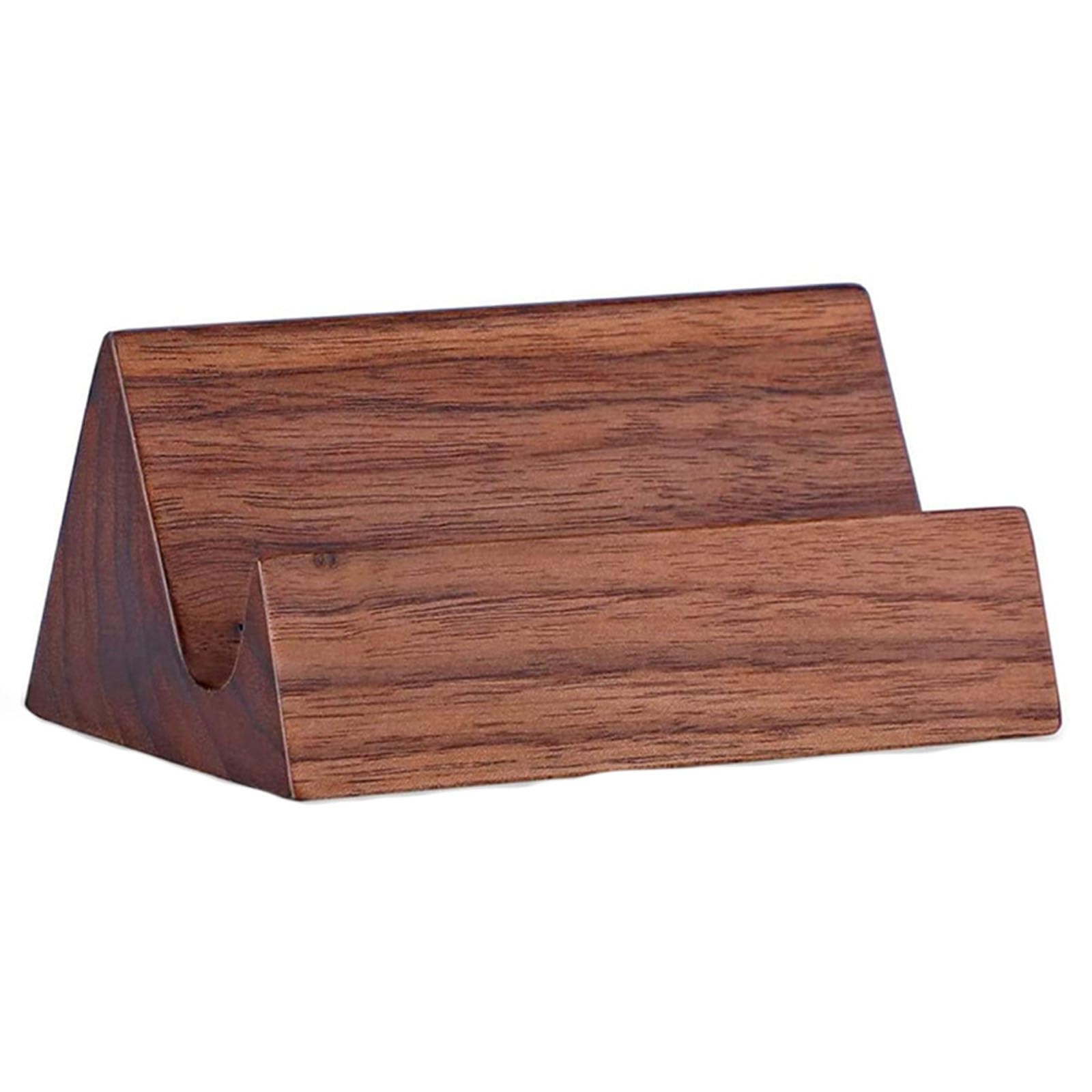 FZYOZZDPASL Business Card Holder Creative Desktop Wooden Business Card Holder Display Stand for Office Home
