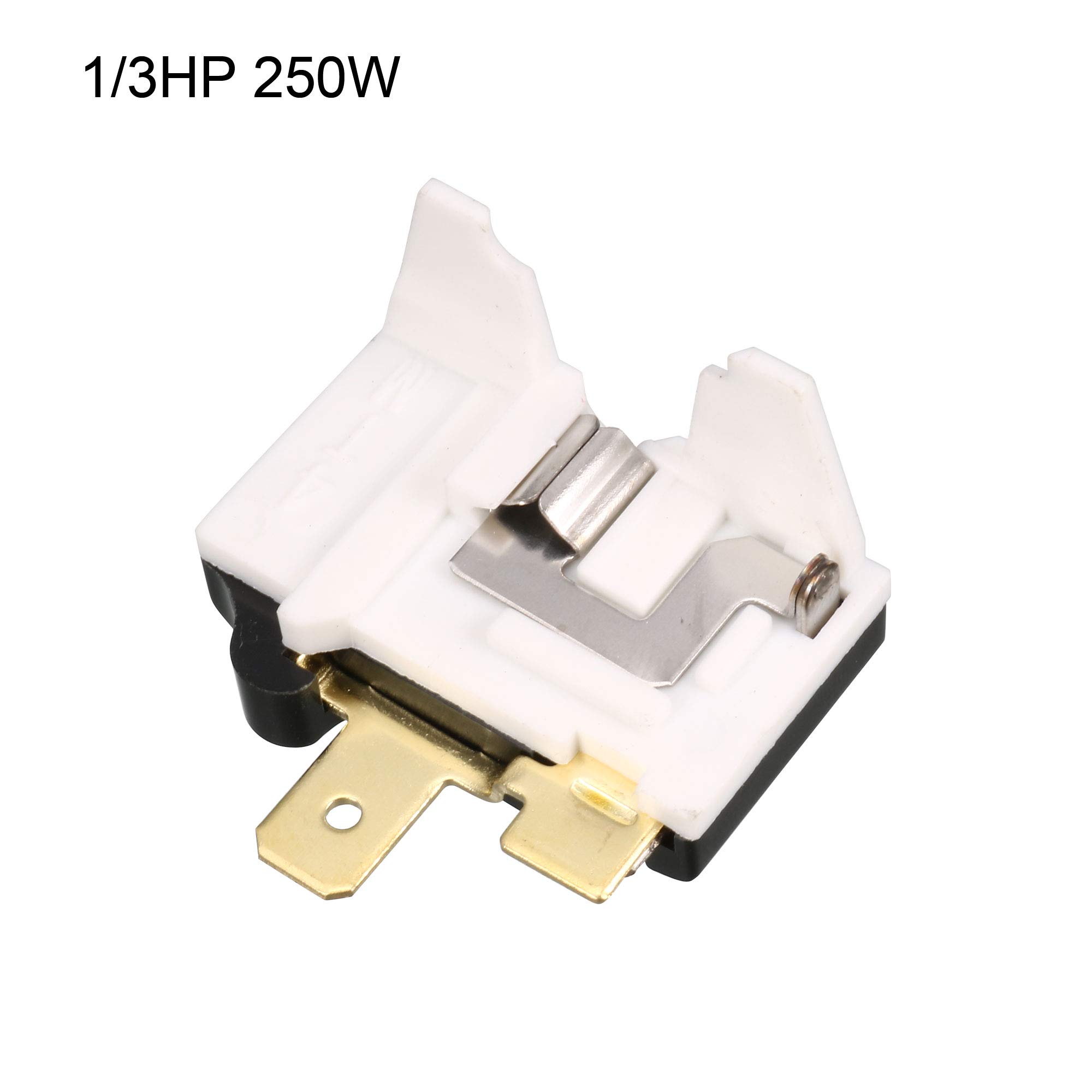 Uxcell Relais de démarrage pour réfrigérateur 3/8 HP 280 W et compresseur thermique Protection contre les surcharges 1/3HP 250 W