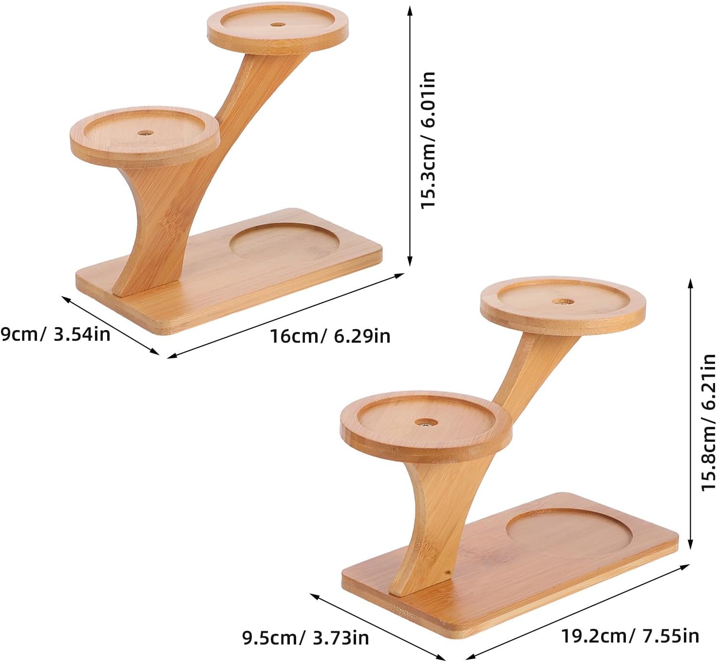 2pcs Ladder Plant Stand Indoor Corner Flower Pot Holder Tabletop Shelf Display Rack for Succulent Planters and Decorative Storage