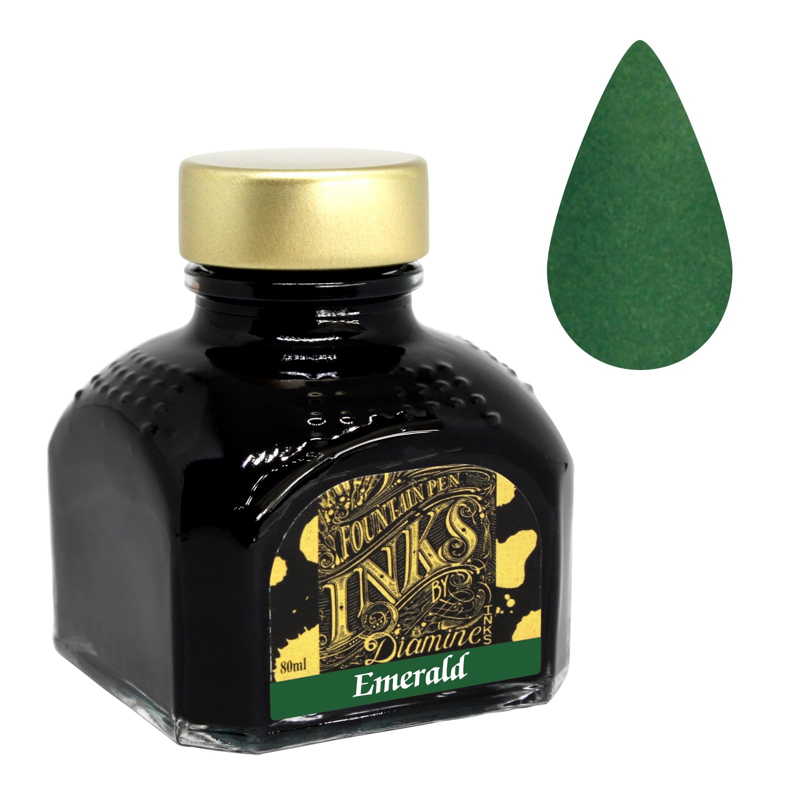 Diamine 80ml Emerald fountain pen ink bottle — image 1