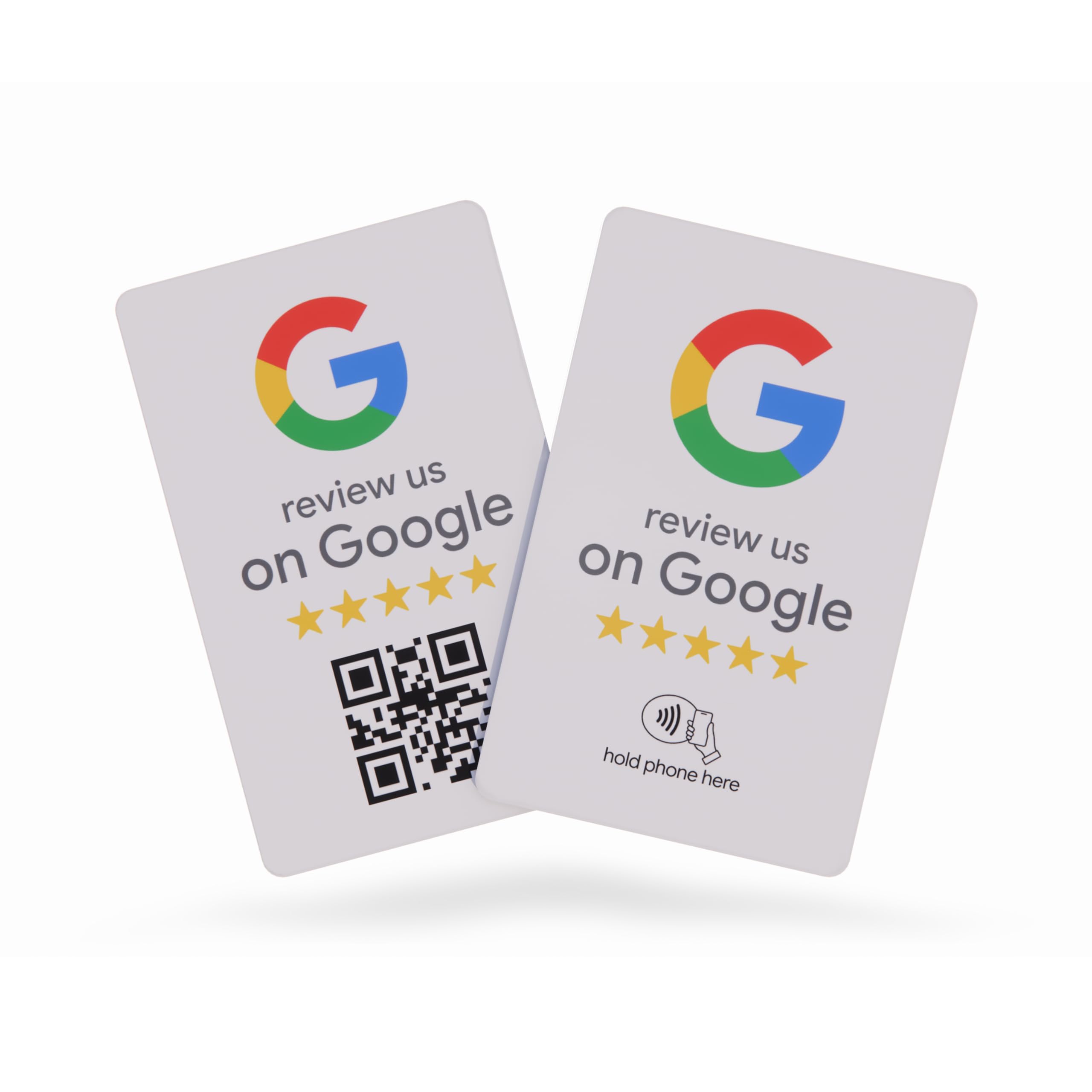 Review Tap Card for Google - NFC e QR Code Card per piccole imprese, Ottieni più recensioni dei clienti, must have per ufficio, fiere e cabine dei fornitori, accessori e forniture di marketing