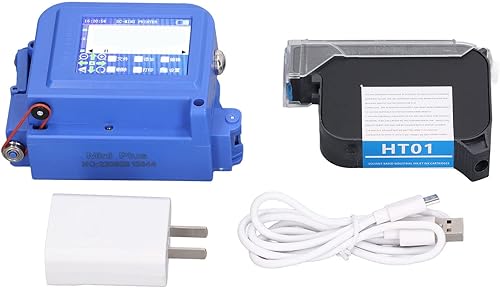 Miniatura 7 de ViaGasaFamido Impresora de inyección de tinta portátil, impresora portátil inteligente de inyección de tinta de mano con pantalla táctil LED HD,