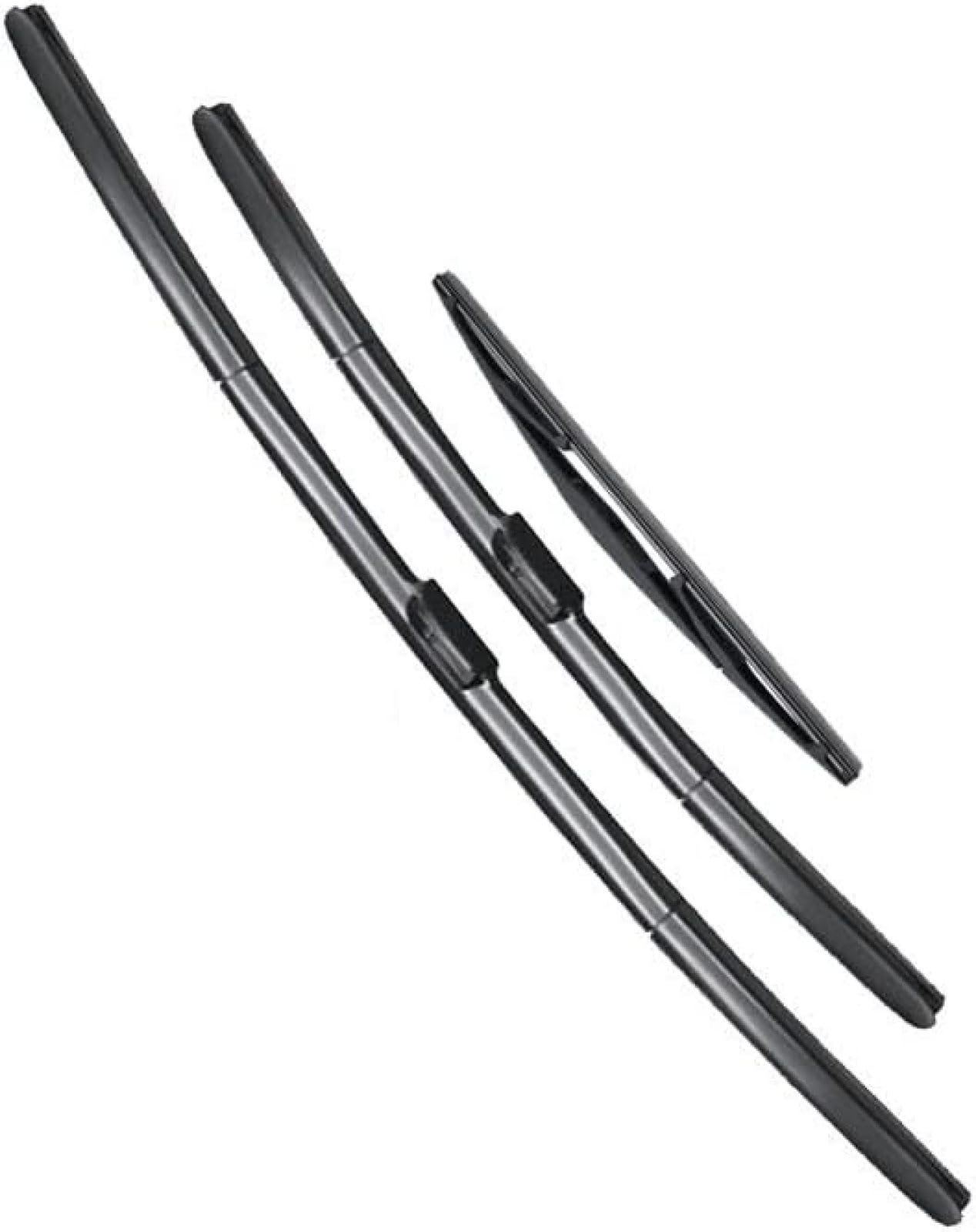 para Nissan, para Leaf MK1 2010 2011 2012 2013 2014 2015 2016 2017, Juego de escobillas limpiaparabrisas Delanteras y traseras para Ventana de Coche, limpiaparabrisas de 26 "16" 10 "