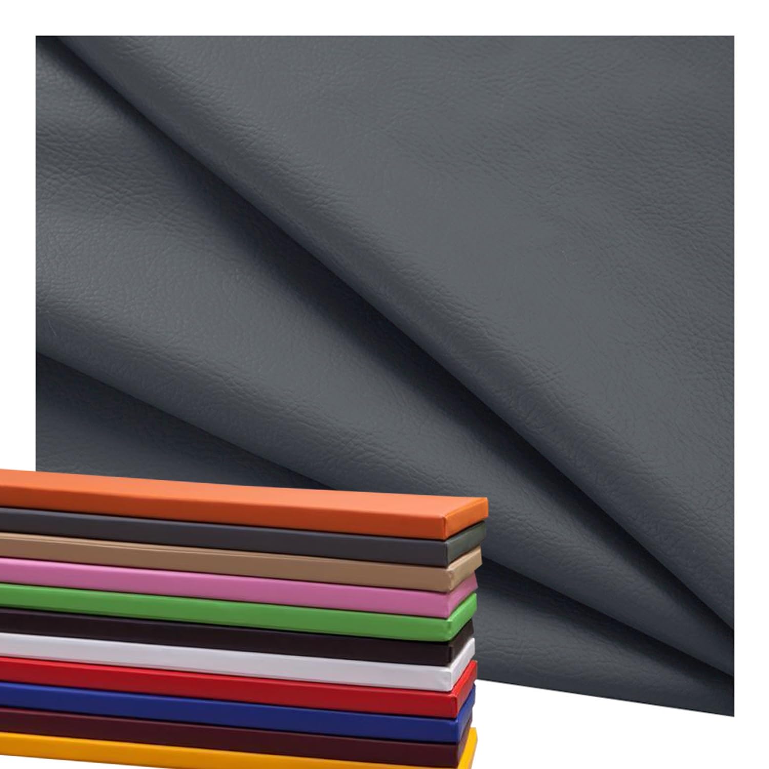 AQIGR Waterproof Bench Cushion Cover Only for Long Window Seat 120 x 40 150x45 100x35 PU Leather Bench Pad Covers 5cm Thicken for Indoor Outdoor Kitchen Tatami Garden(Dark gray,80x45x5cm)