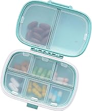 pílulas viagem - Caixa contêiner dispensador viagem para armazenamento remédios,Dispensador portátil pílulas bolso, recipientes compactos medicamentos para Hmltd