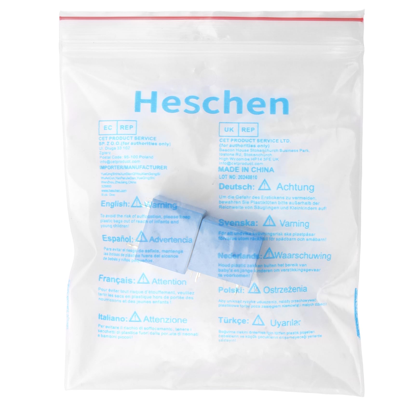 Heschen relè per circuito stampato, SRD-12VDC-SL-C, 12VDC, SPDT, 10A 250VAC, per terminali a 5 pin, confezione da 2