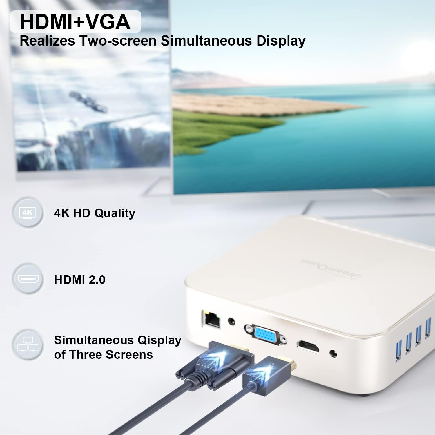 Buy DreamQuest Mini PC Intel J5005 Processor 8GB RAM+256G ROM, Upgraded