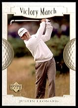 2001 Upper Deck #164 Justin Leonard VM Golf Trading Card
