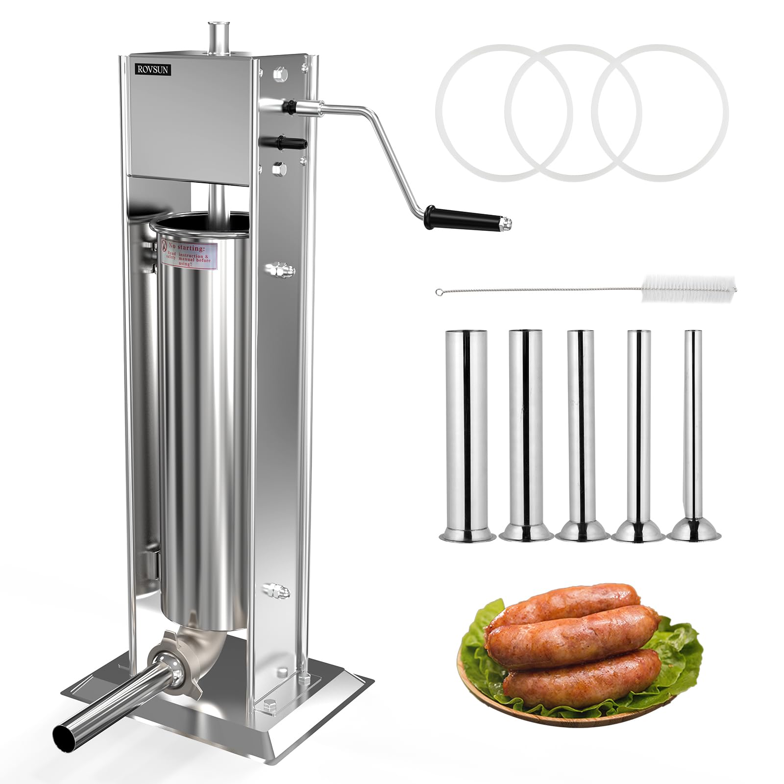 ROVSUN 15LBS/7L Manual Sausage Stuffer