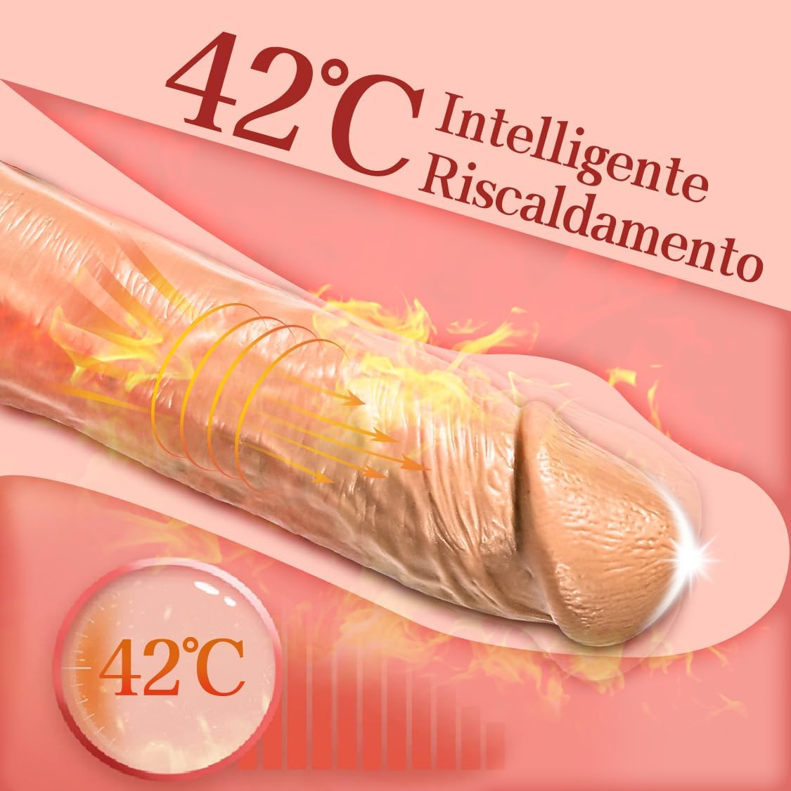 Piumini 21 cm... per le donne con 3 * 10 Modalità di riscaldamento Sex Toystor Donne Giocattoli erotici per Coupletor sessuale Carica USB portatile