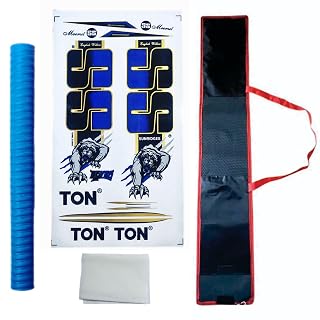 Devil Blue wc 2026 Edition bt-01 Cricket bat Sticker+bat Grip+Fiber Tape+bat Cover