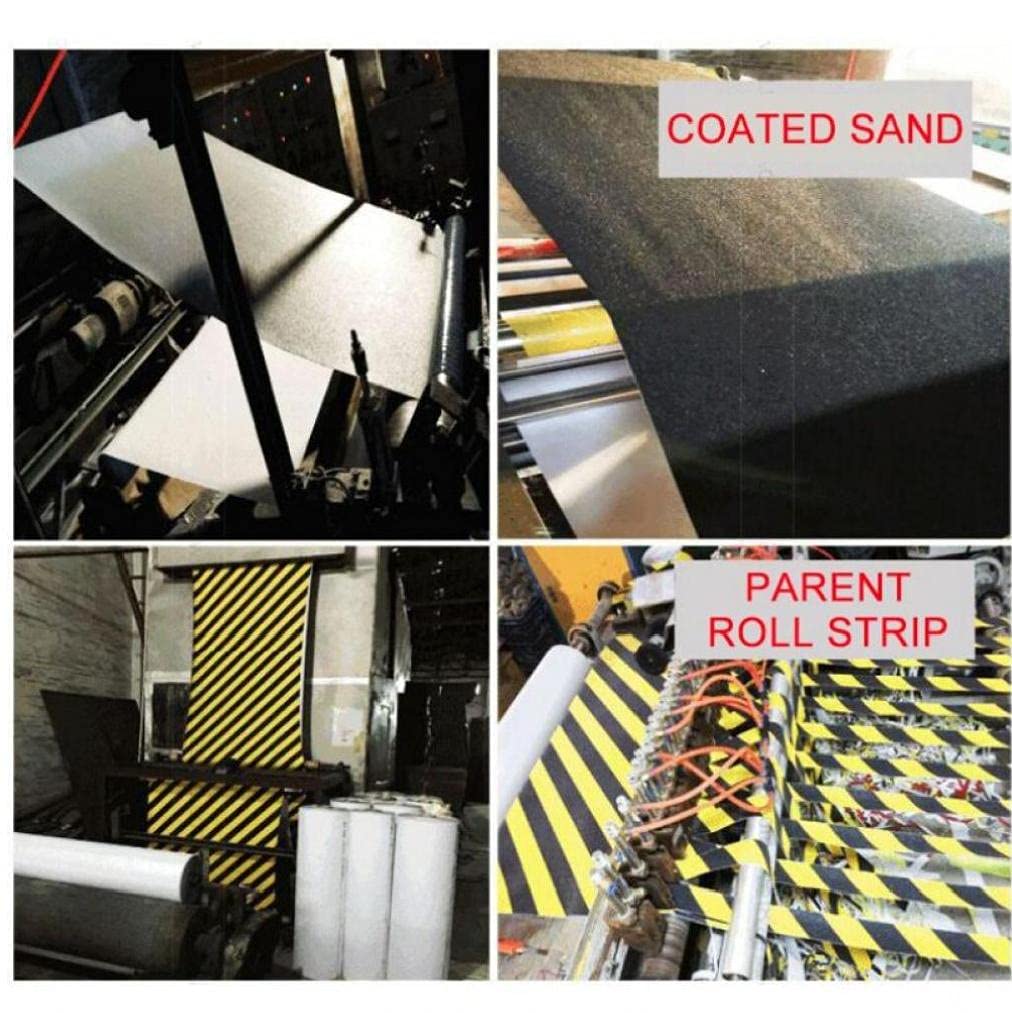 5 M Anti-Slip Bande Extérieure Anti Slip Autocollants Haute Friction Antiderapant De Traction Ruban Adhésif Abrasif pour Les Escaliers De Sécurité Tread Étape, Le Noir