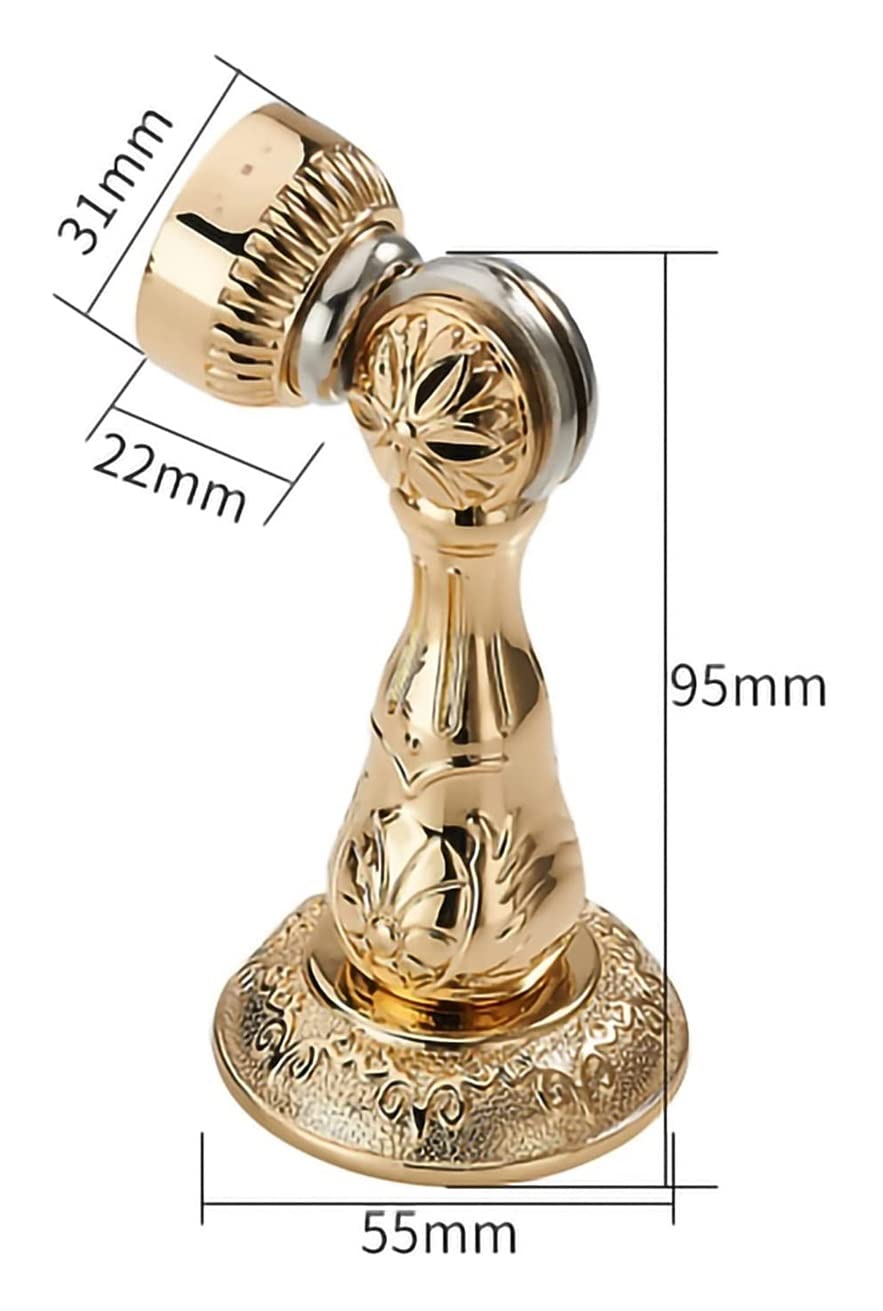 Odbojnik do drzwi, odbojnik magnetyczny, odbojnik ze stali nierdzewnej w szczotkowanym niklu, uchwyt do drzwi magnetycznych do montażu ściennego lub podłogowego za pomocą śrub (kolor: B) (kolor: B) (