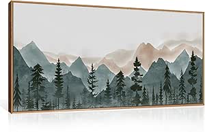 CHDITB Large Mountain Wall Art Set Of 3, 24x36 Martinique
