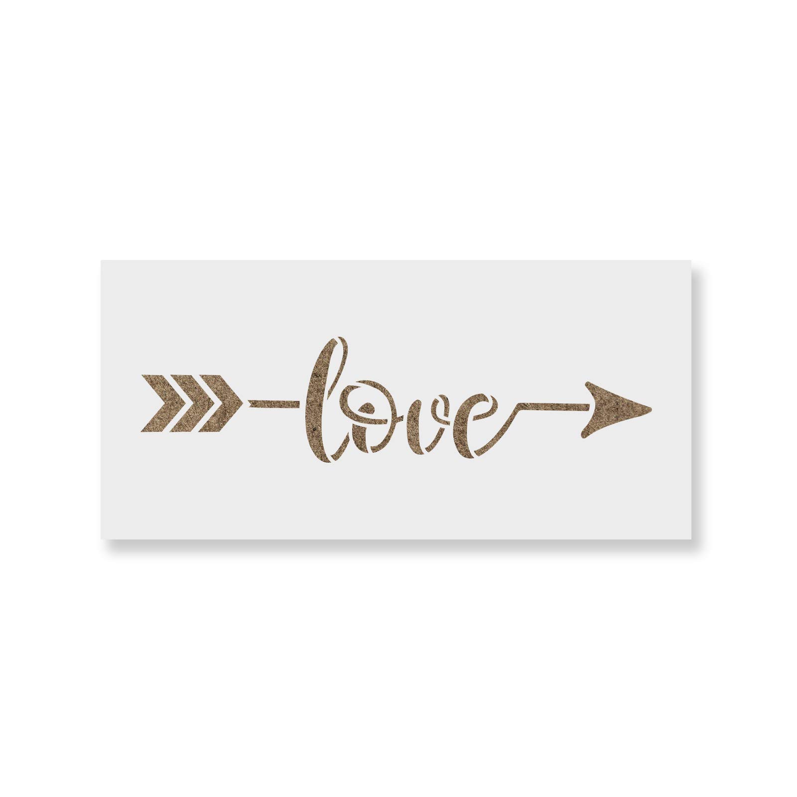 Amazon.co.jp: Love Arrow (ラブアロー) ステンシルテンプレート 壁や  
