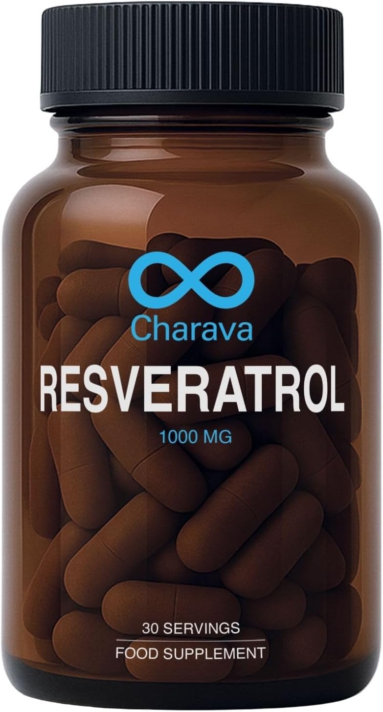 Resveratrol 1000mg per Serving - 30 Servings (60 Capsules of 500mg) - Antioxidant Supplement, Trans Resveratrol Supplements 1000mg & Polyphenols - UK Based - 3rd Party Tested