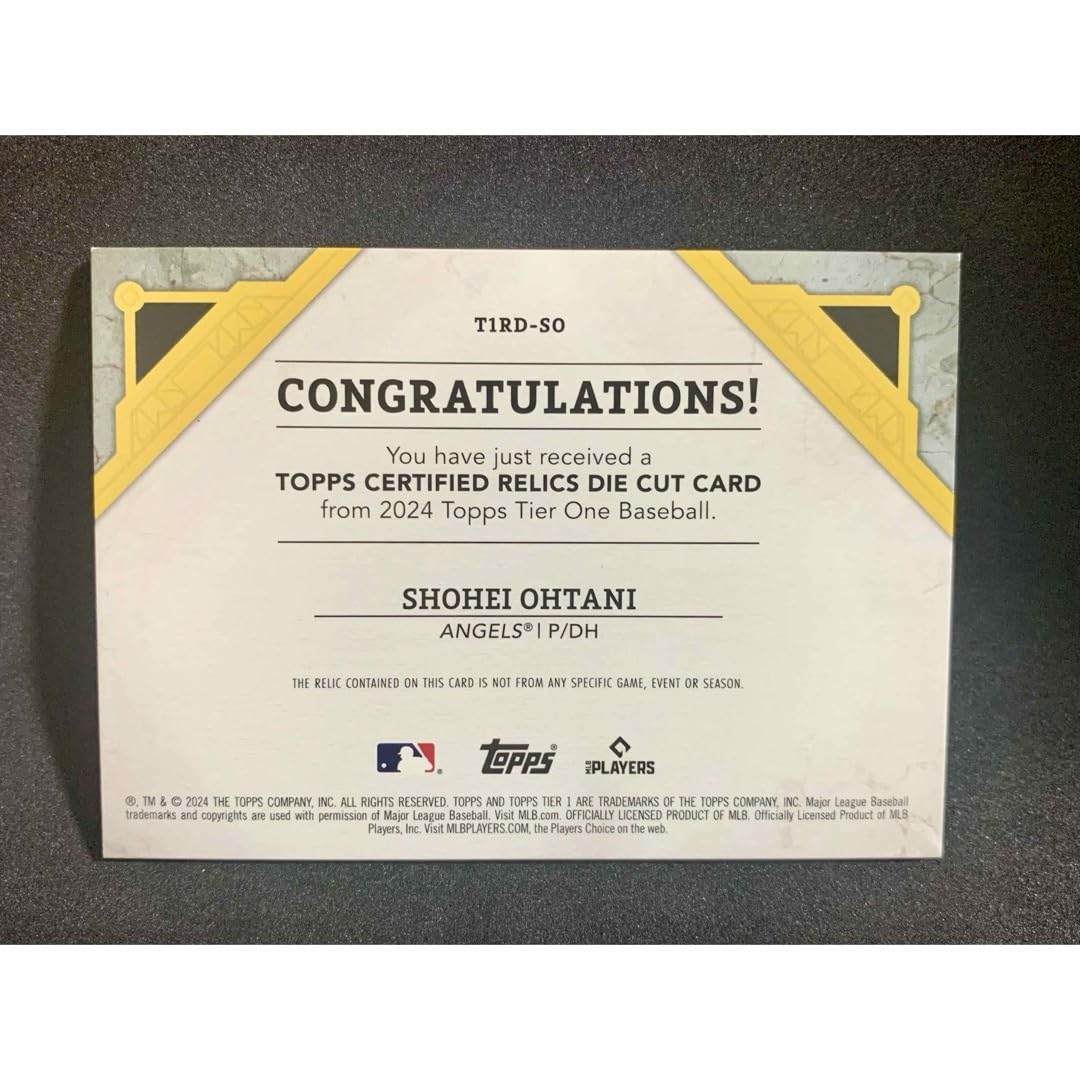 Amazon.co.jp: 大谷翔平topps 2024 Tier One パッチカード199枚限定 
