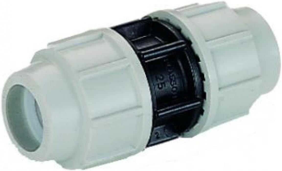 Plasson Compression plastic fitting for MDPE pipe 7010 Straight Coupling 20mm