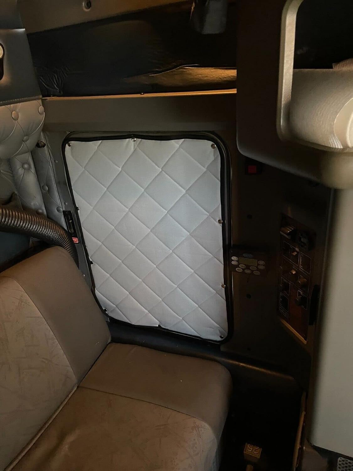 Insulated Lower Bunk Window Cover (Passenger Side) for Kenworth by ZenEclipse