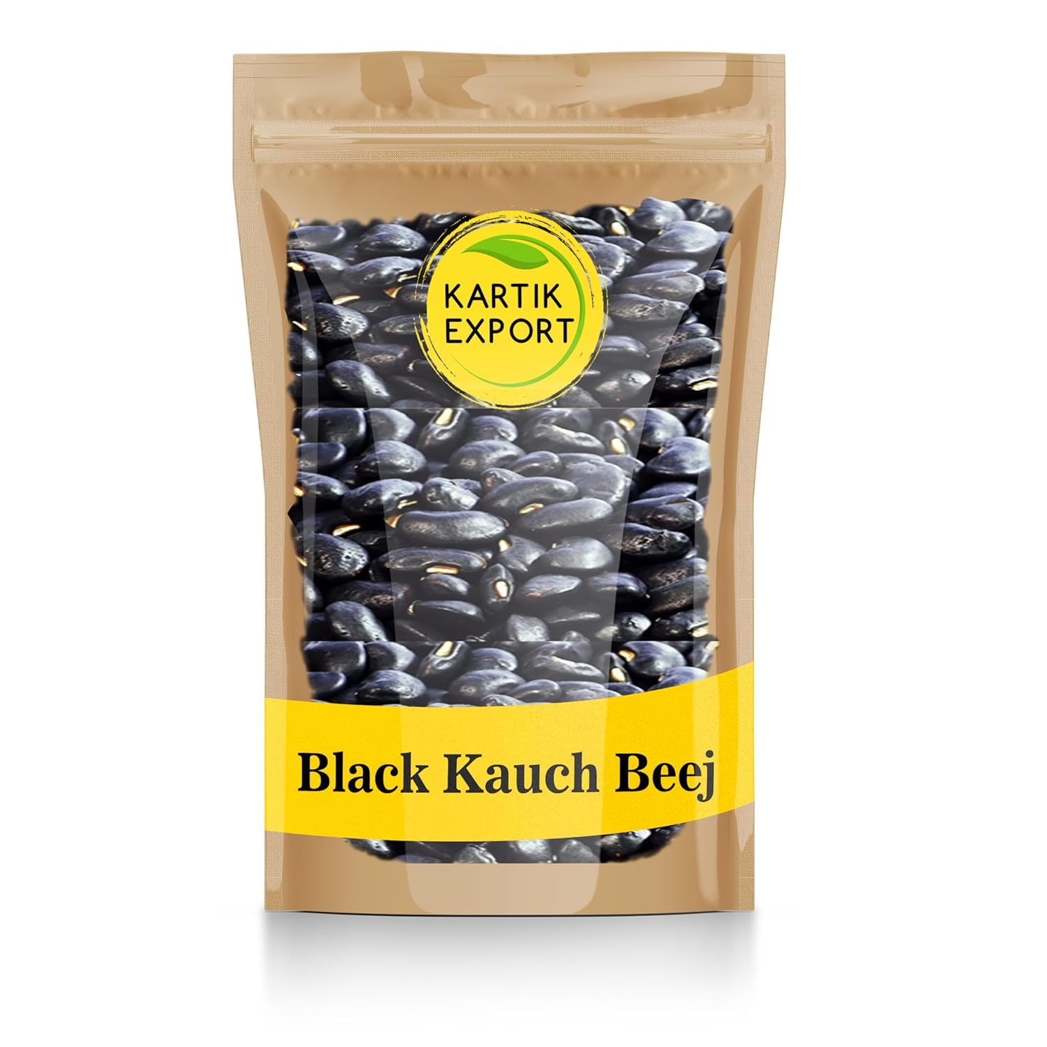 Kartik Export Black Kaunch Seeds - Black Mucuna Pruriens - Kapikachhu - Konch Beej Kala, 500 Gms