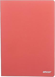 ancor Bold A4 Premium Exercise Book, 40 Sheets, 70gsm, Big Square Ruler - Red