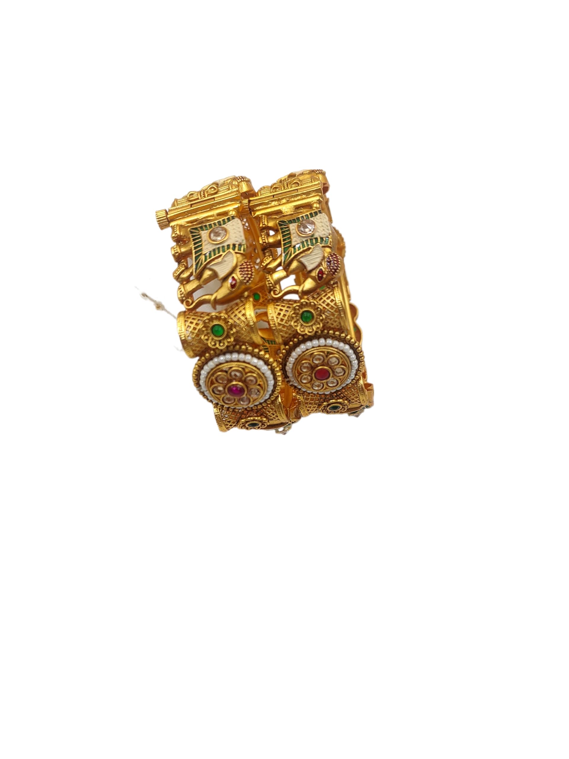 See full amazon price history chart for MEHAK CURATORS Rajwadi Traditional Gold Plated Meenakari Elephant Design Ad Stone Bangles Kada Kangan for Women and Girls set of 2 (2.8) MEHAK CURATORS Rajwadi Traditional Gold Plated Meenakari Elephant Design Ad Stone Bangles Kada Kangan for Women and Girls set of 2 (2.8) (B0D966VZMS) Amazon Price History, Amazon Price Tracker