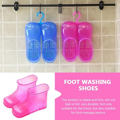 Miniatura 5 de Zerodeko Masajeador de pies Botas de masaje de baño de pies, 1 par de bañera de remojo de pies, baño de pies, spa, lavabo, cubo de pies para