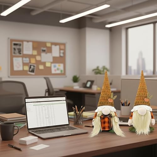 Miniatura 6 de Decoraciones de Acción de Gracias para el hogar - Decoración de otoño - Linda muñeca de felpa de gnomos de Acción de Gracias para oficina, interior,