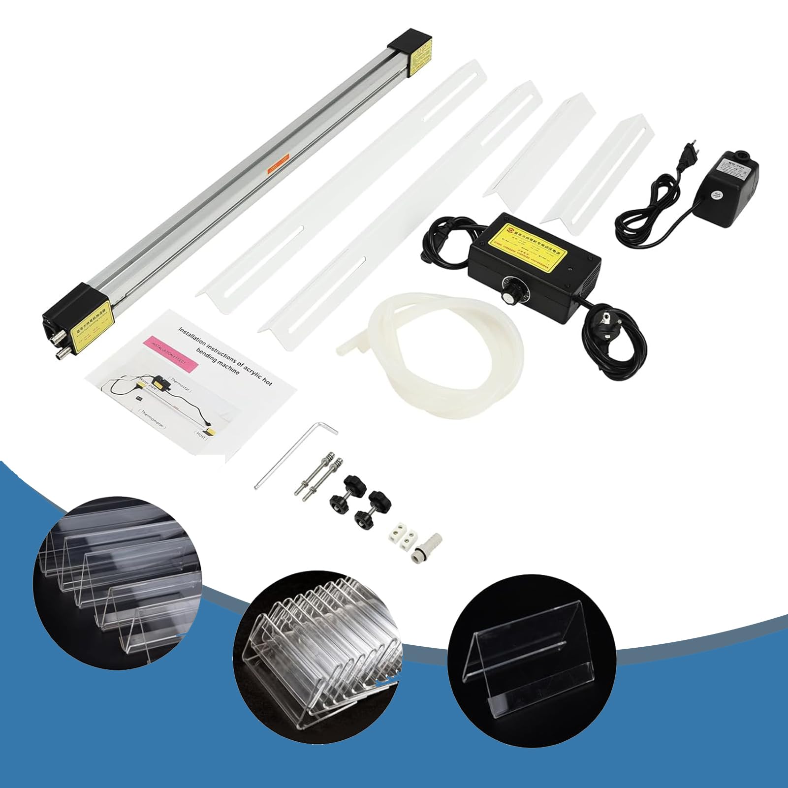 Calentador de acrílico para plástico PVC, máquina dobladora para hacer carteles y platos orgánicos