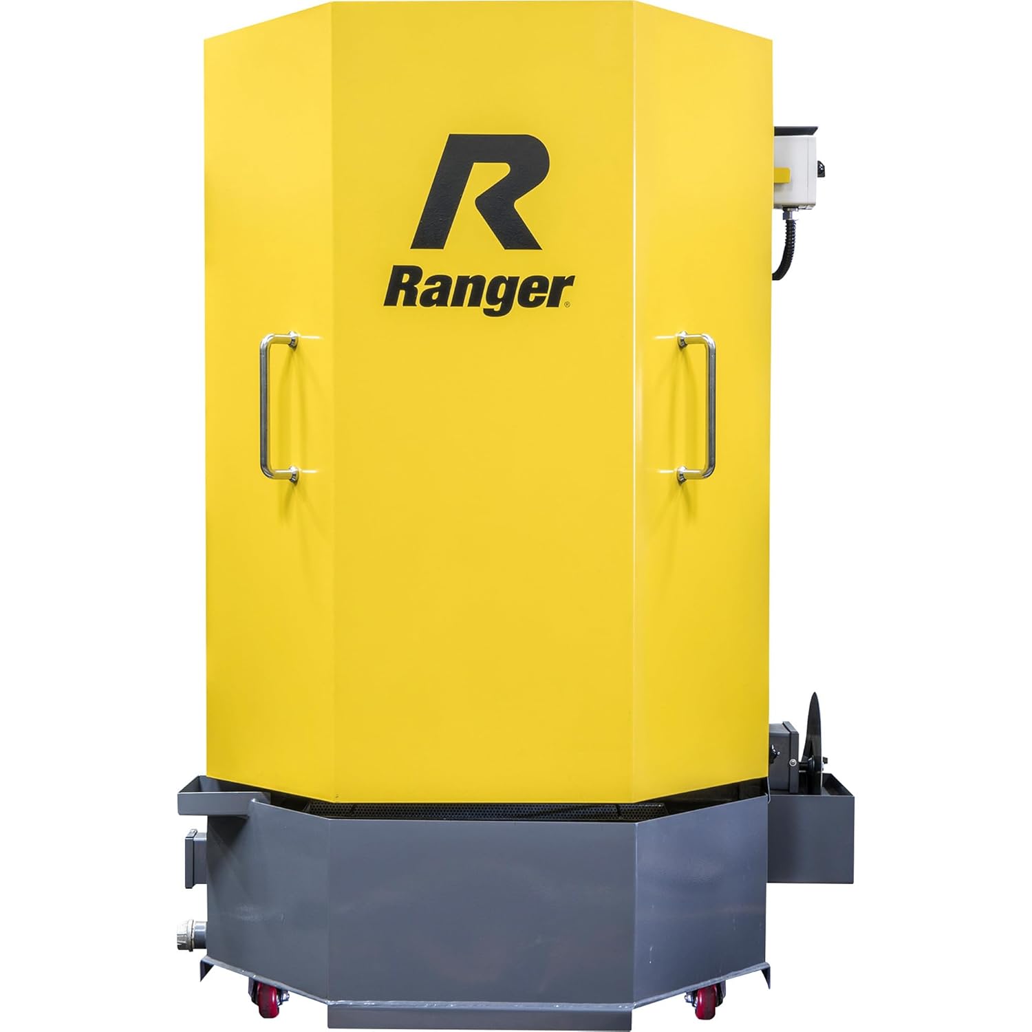 Ranger Powerful 50 Gallon Tank 70 GPM Pump Professional Spray Washer Cabinets w/Skimmer Simple Operating Vehicle Parts Cleaner Deluxe Dual Heaters & Low Water Shutoff Convenient Tank Drain