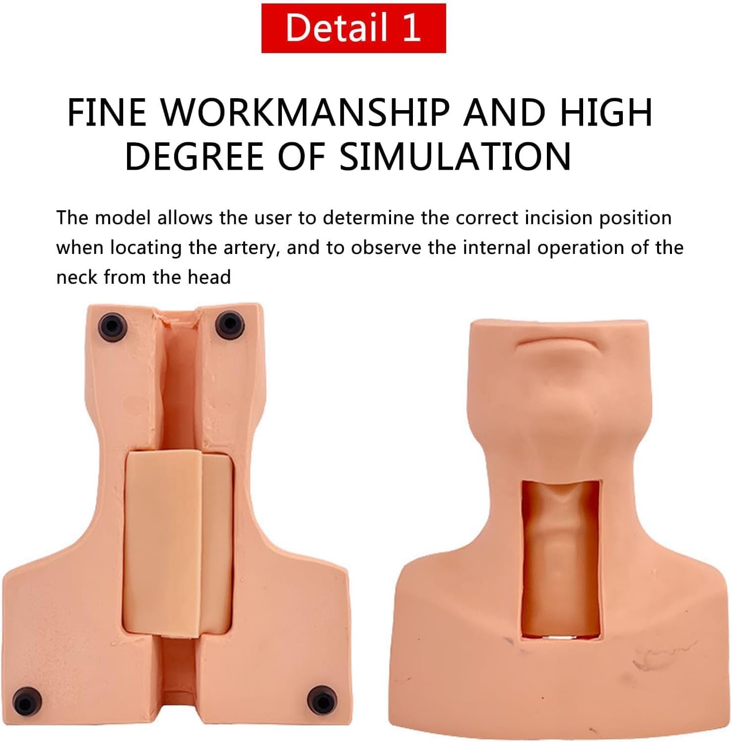 Tracheostomy Simulator Model, PVC Cricothyrotomy Training Manikin,Tracheotomy Care Simulator Mode for Hospitals, Schools, Research Centre