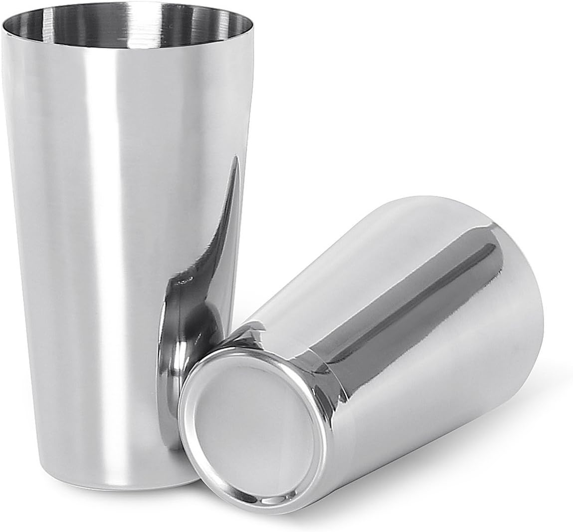 LUCKYGOOBO Boston Cocktail Shaker : 18oz Unweighted & 28oz Weighted Professional Bartender Kit, LUCKYGOOBO Premium Stainless Steel Martini Shaker,Bar Set