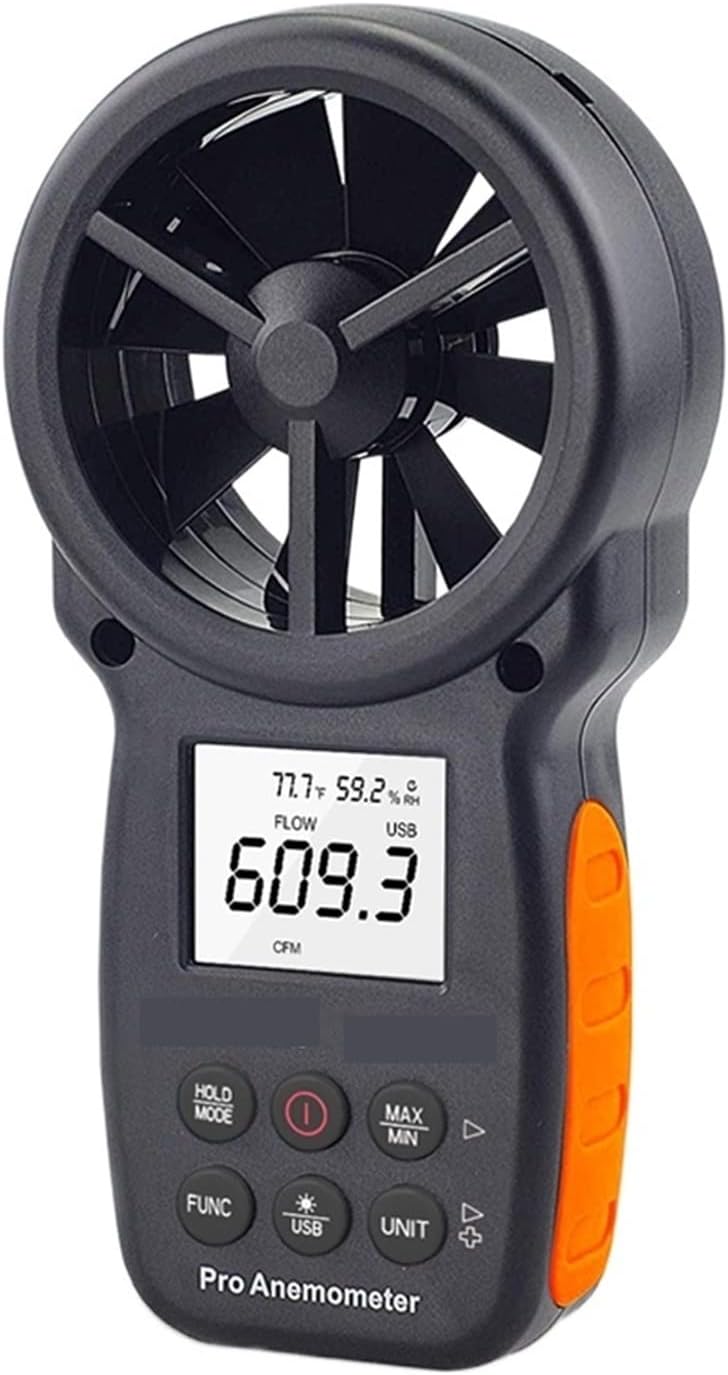 PRMAL Anemometer CFM Meter Handheld Digital Wind Speed Meter Gauge Test Measure Air Flow