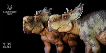 BACALYSO | HAOLONGGOOD 1/35 Size Pachilinosaurus Grade 7.1 inches 18 cm Grtoys PVC CE Certified, Painted, Horndragon, Herbivorous Dinosaur Figure, Realistic Model, Desktop Plastic Model, Toy,