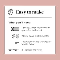 Vista 3 de Scotty's Everyday - Mezcla para brownies de chocolate keto - 1g de carbohidratos netos, 0g de azúcar añadido, sin gluten, alta en fibra - Sin