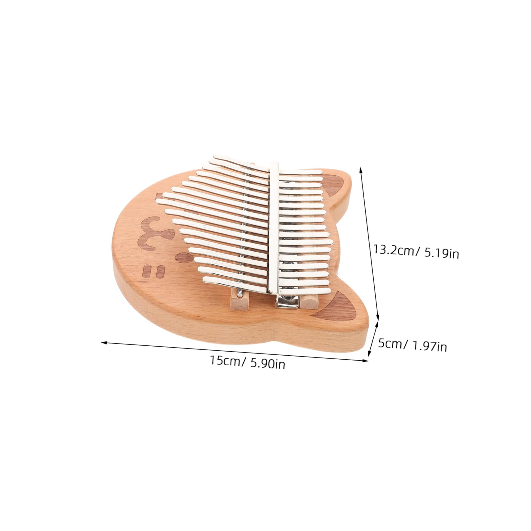 SUPVOX Wooden Kalimba 17-key Thumb Piano Finger Piano for Beginners Portable Musical Instrument Decorative Kalimba