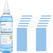 Dolahair Tape in Extension Remover Spray Double Dided Tape in Replacement | 120 Pcs Hair Extension Tape Fast Acting Tape in Remover Lace Glue Hair Remover