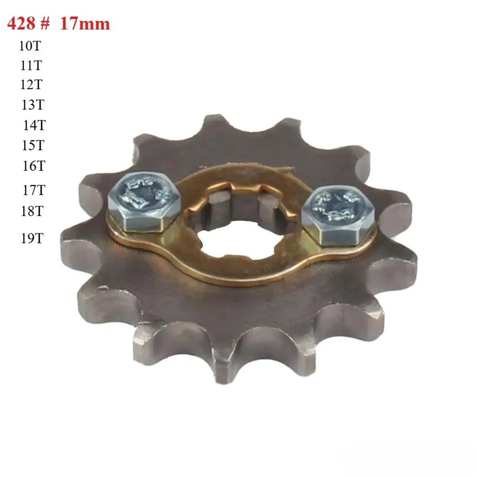 Łańcuch przekładniowy motocykla Do Łańcucha Dirt Pit Bike 428#17mm Przednia Zębatka Silnika łańcuch Silnika Motocykla