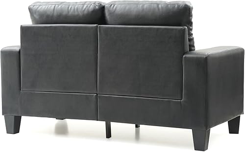 Miniatura 6 de Newbury PF-G463A-L - Sofá recto con brazo acampanado y acabado negro