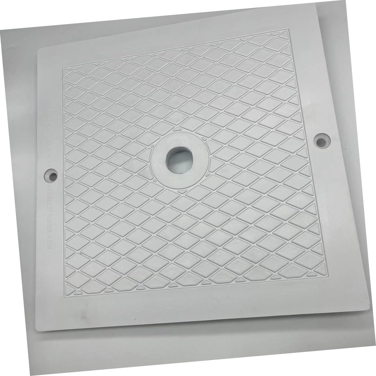 Didiseaon 2 Pezzi Coperchio Skimmer Piscina Quadrato 25x25 Cm in Pp Resistente per Sostituzione Coperchio Skimmer Fuori Terra e Interrata, Protezione da Detriti e Sicurezza Piscina
