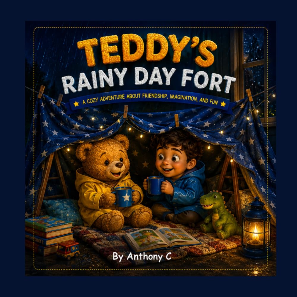 Teddy's Rainy Day Fort: A Cozy Bedtime Story