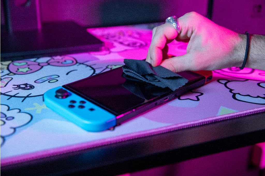 Konix Hello Kitty Set di accessori gaming per Nintendo Switch, Switch Lite e Switch OLED - Custodia - Vetro temperato - Custodia per giochi - Cuffie