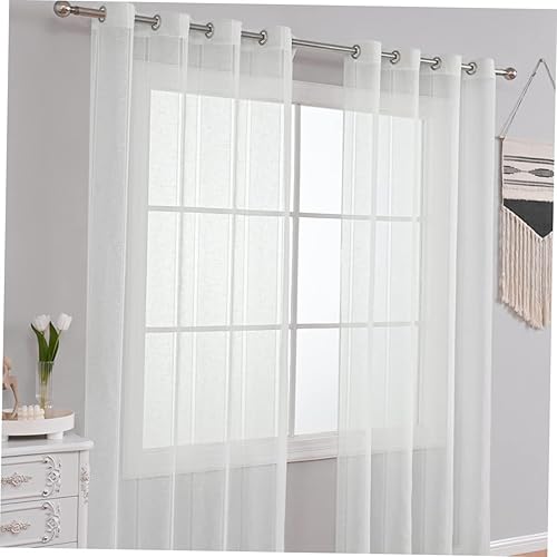 Miniatura 7 de FOMIYES Cortina de cortina semitransparente para ventana, adorno de cenefa para el hogar