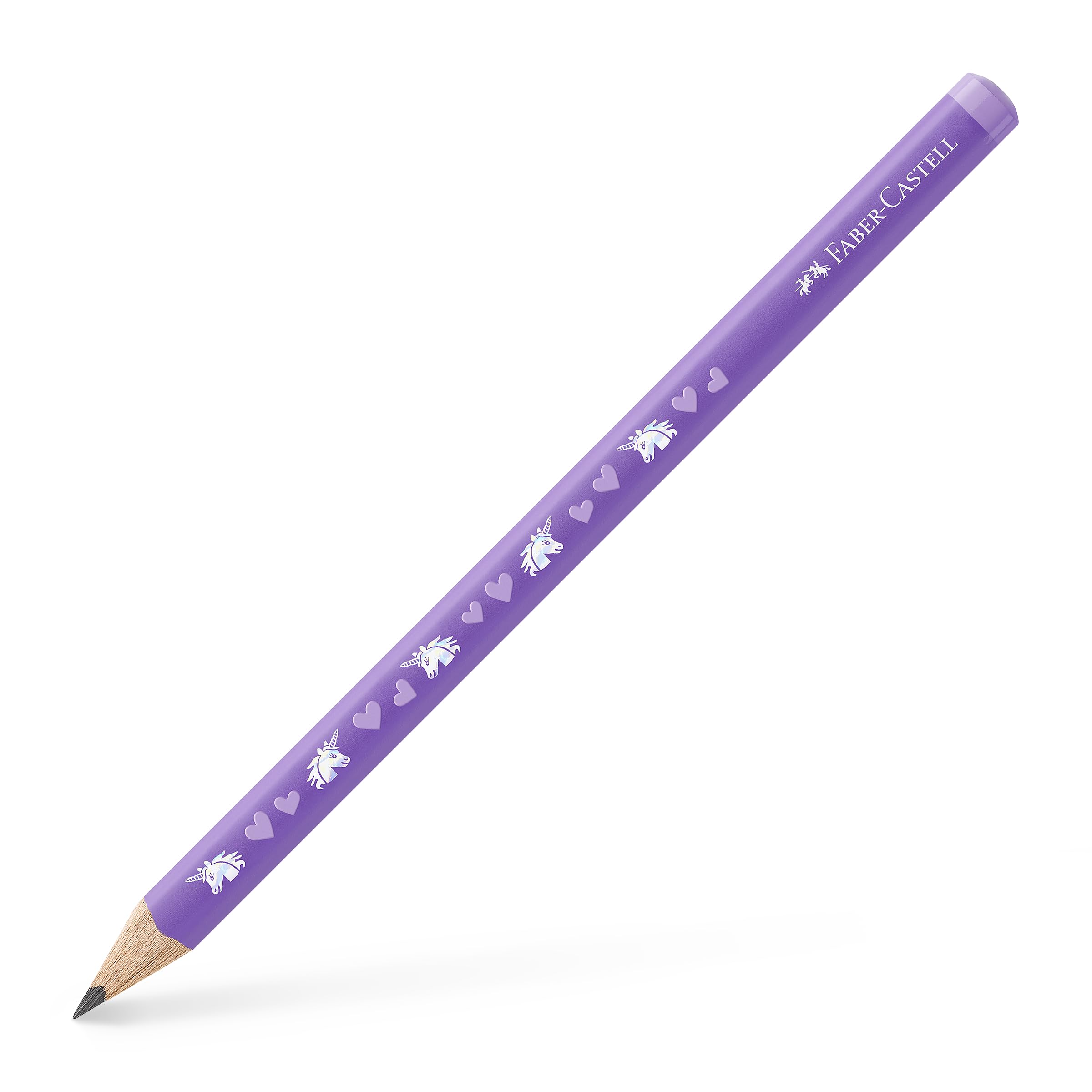 Faber-Castell Jumbo Bleistift Einhorn – HB, Erhöhter Durchmesser, Namensfeld