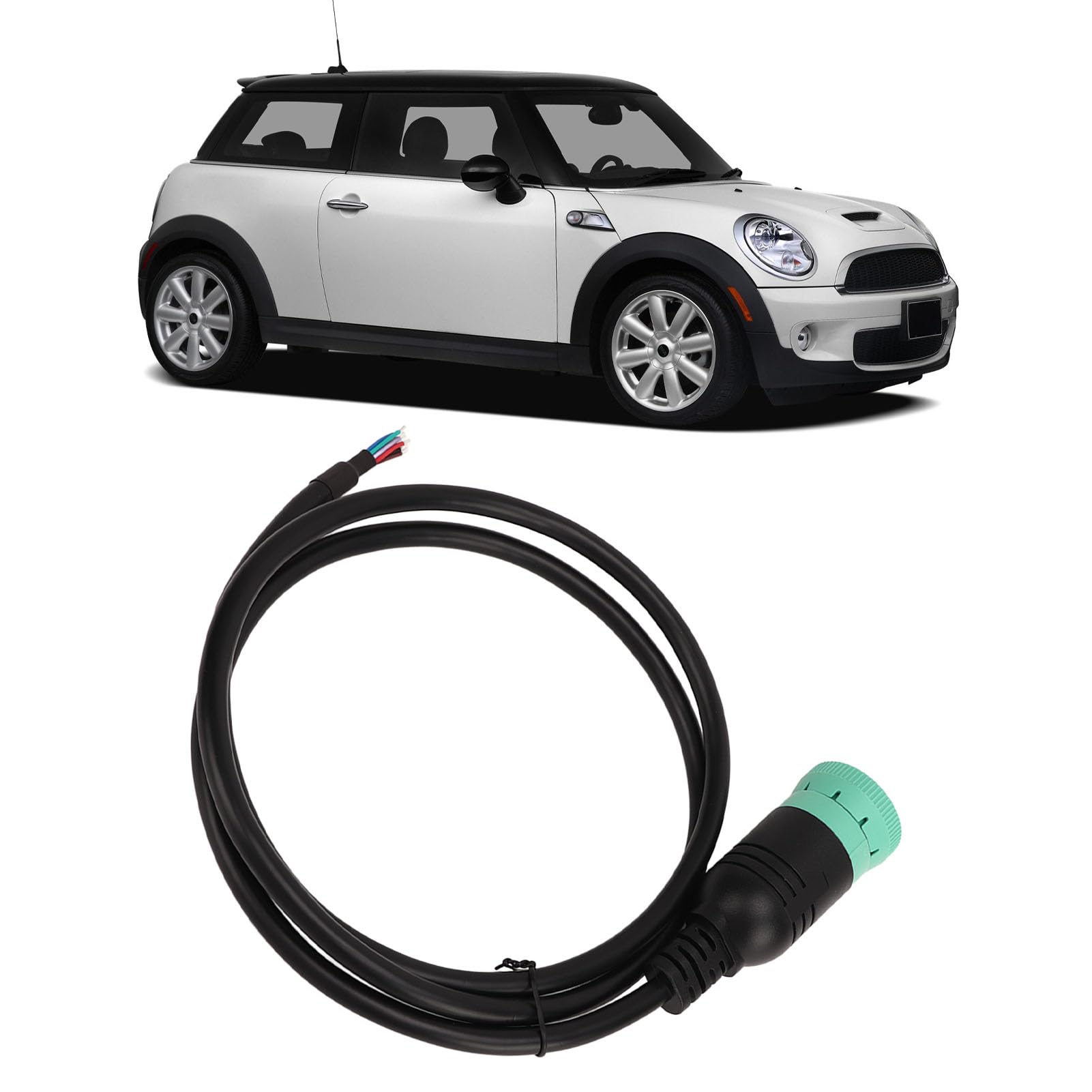 Leapiture Type 2 J1939 9 Pin Female Extension Connector to Open Plug Diagnostic Cable Diagnostic Cable Extension Stable for Car