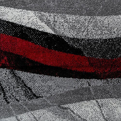 Tapete decorativo Paco Home gris y rojo 79 x 55 in miniatura 5
