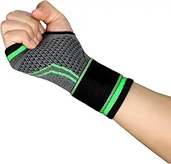Munhequeira Ortopédica de Compressão Ajustável – Suporte para Tendinite, DOR no Punho, Síndrome do Túnel do Carpo, Esportes e Musculação – Bilateral, Unissex, Fecho em Velcro – UrbanSkullShop (1)