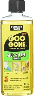 Goo Goo 接着剤とテープの粘着リムーバー - 4オンス - 粘着ステッカーの除去 クレヨン接着剤テープ ガムウィンドウデカール グリッターラベル