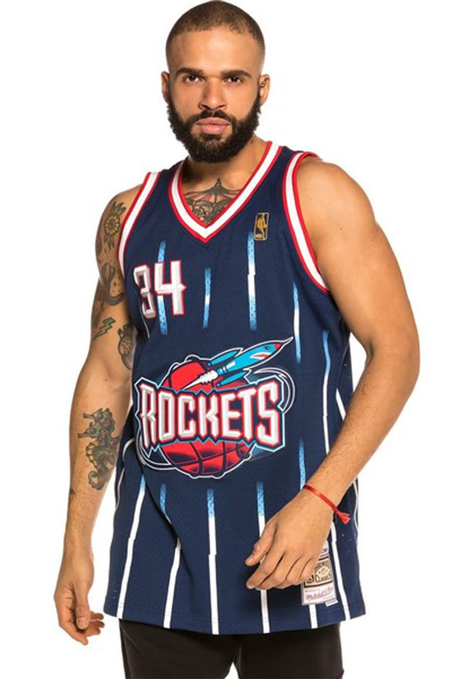 Mitchell & Ness Hakeem Olajuwon 1996-97 Houston Rockets Replica Swingman NBA Jersey HWC Basketball Trikot